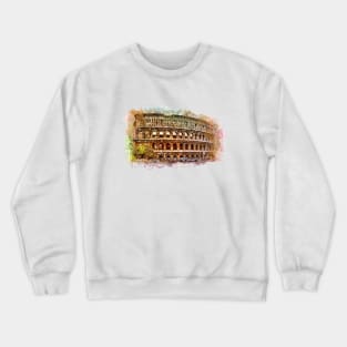 Rome art Colosseum #rome Crewneck Sweatshirt